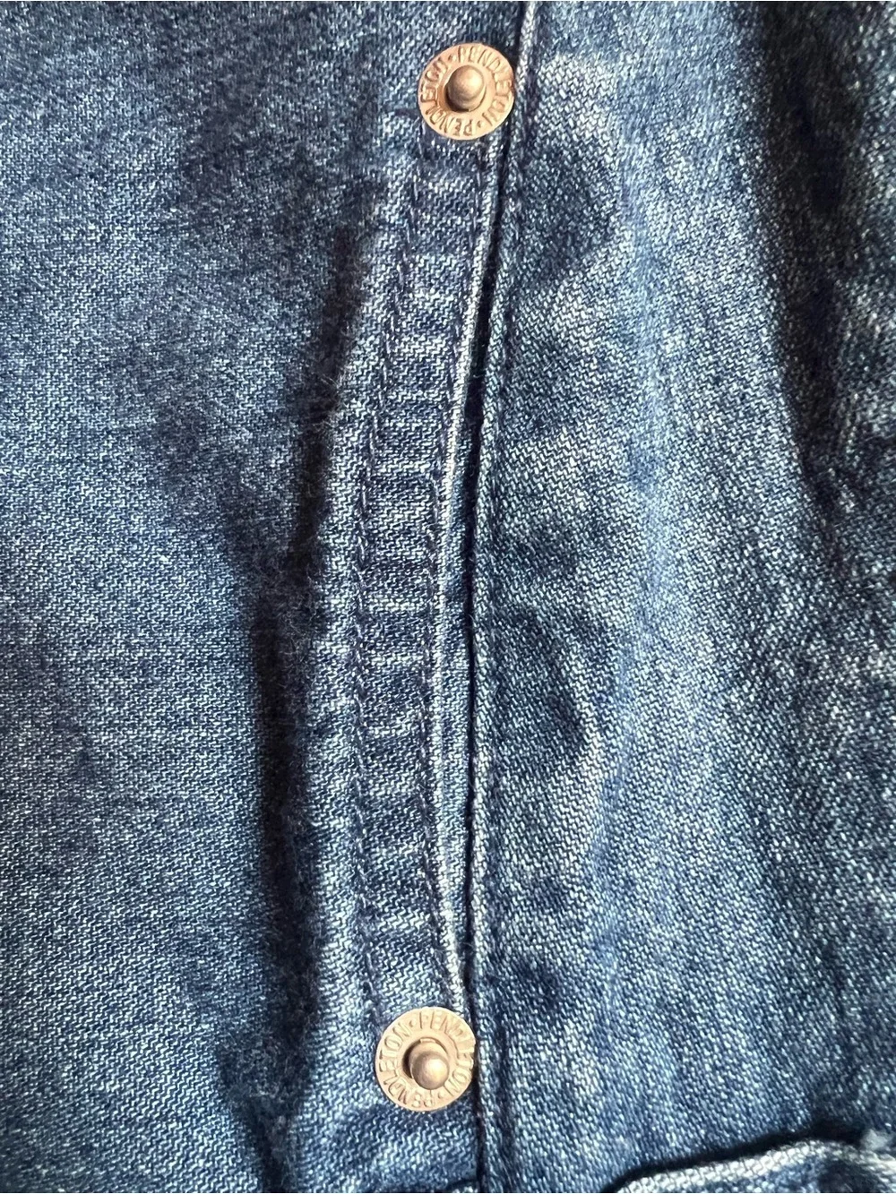 Pendleton Dark Blue Denim Pencil Skirt